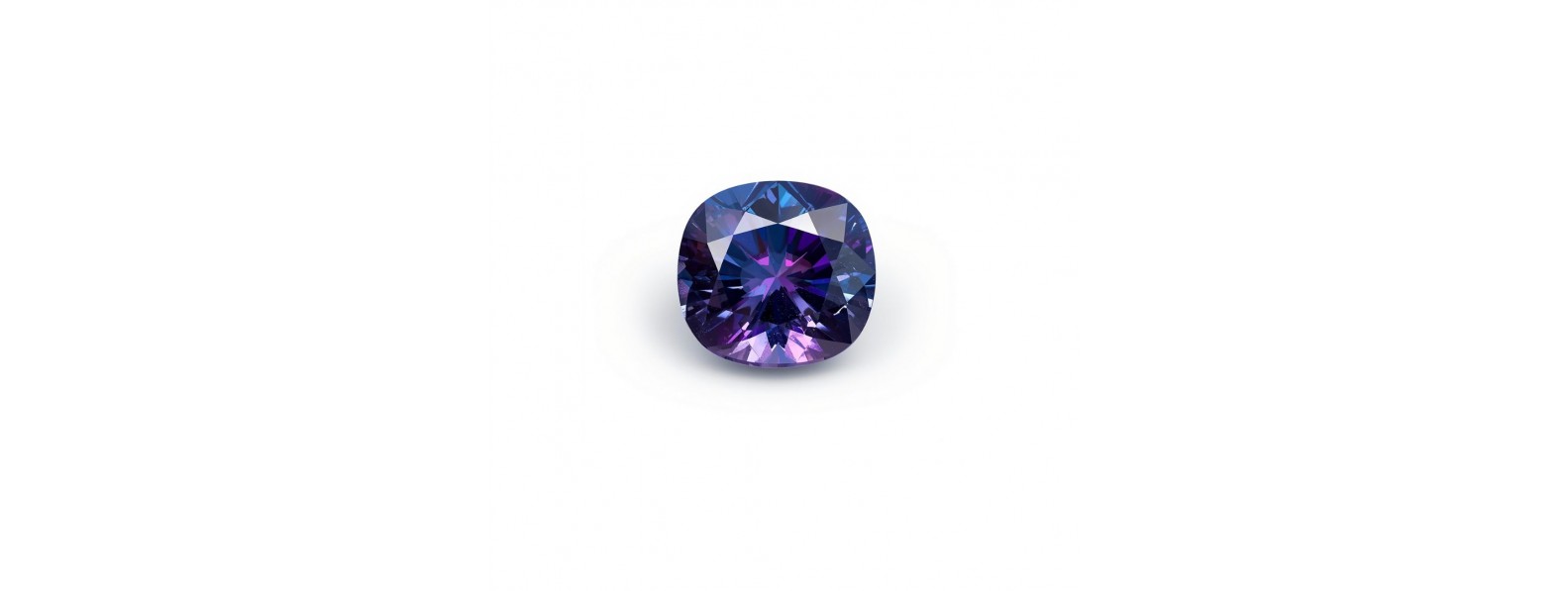 Natural color change sapphire blue to purple corundum Sri Lanka
