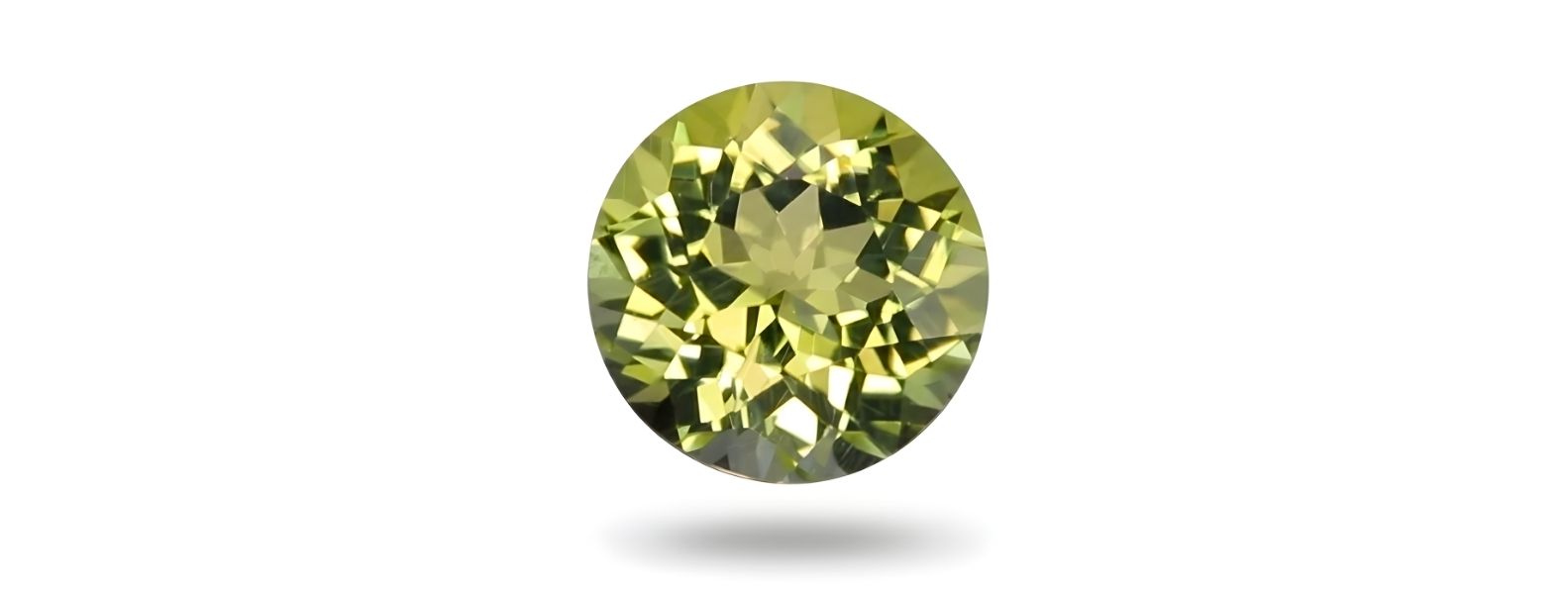 Amblygonite gemstone natural crystal with greenish yellow color