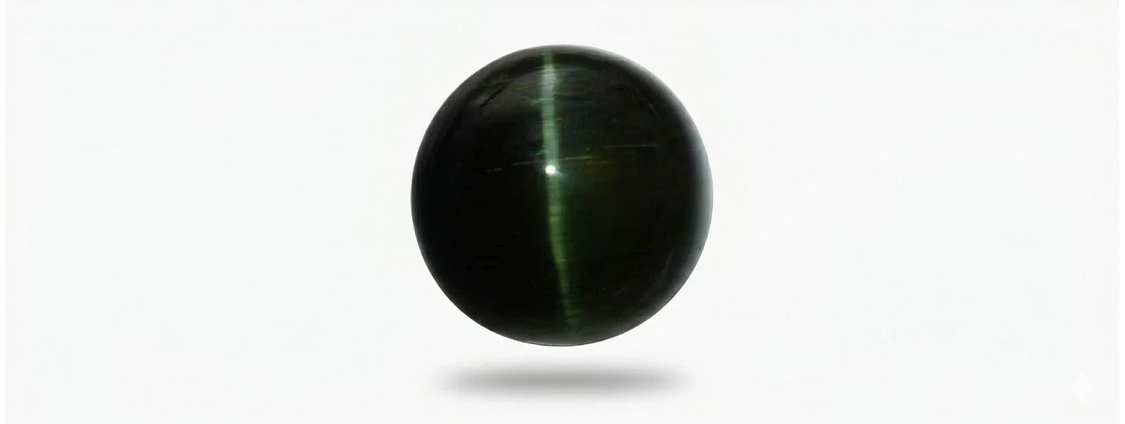 apatite cat eye gemstone cabochon with strong chatoyancy effect