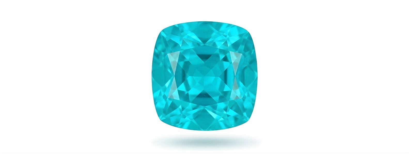 natural apatite gemstone showing blue green color and clarity