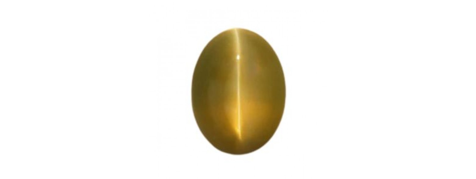 Natural chrysoberyl cat's eye gemstone showing milk and honey effect with sharp centered eye