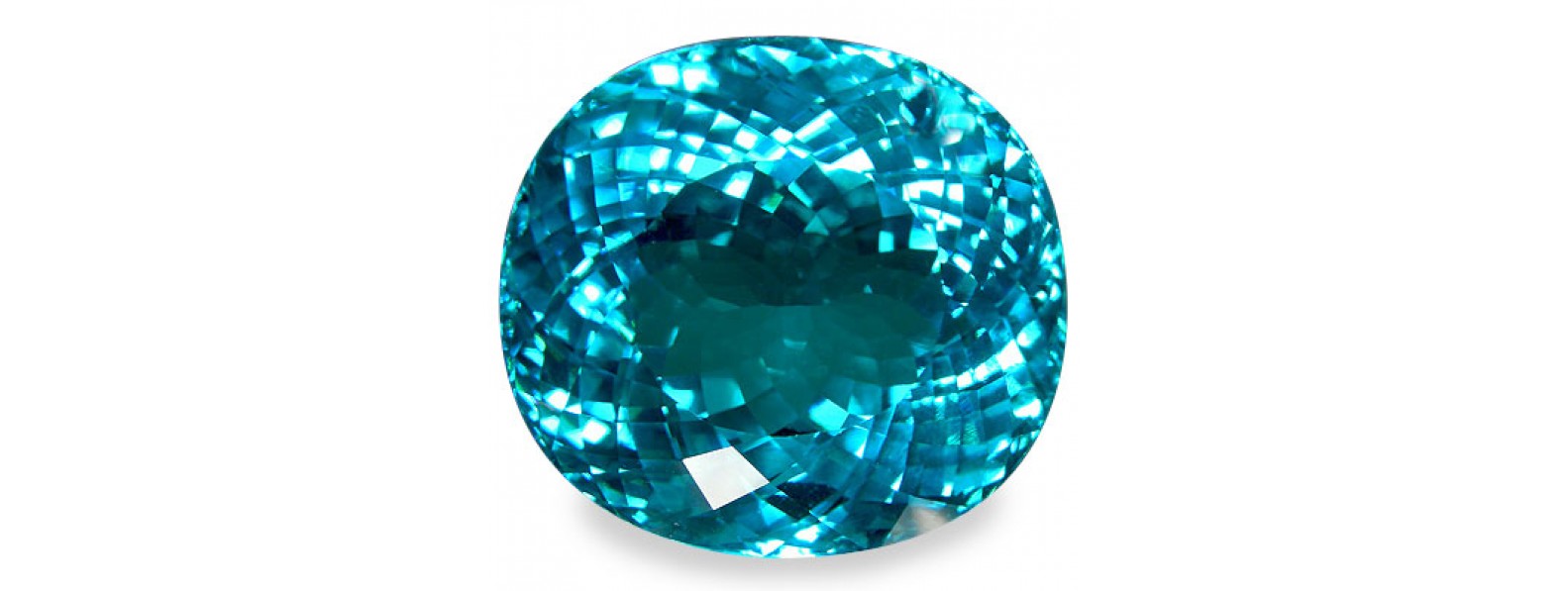 natural paraiba tourmaline gemstone showing neon blue green color and glow
