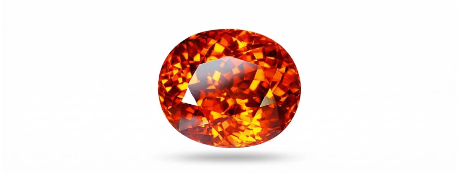natural spessartite garnet gemstone showing vivid orange color and brilliance