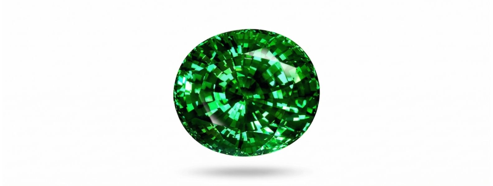 natural tsavorite garnet gemstone showing vivid green color and clarity