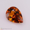 Natural Spessartite garnet 2.71 Carats Fiery Orange Pear 11x7 mm Loose Gemstone - Image 3