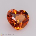 Natural Spessartite garnet 1.59 Carats Fanta Orange Heart  7x6 mm Loose Gemstone - Image 4
