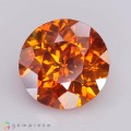 Natural Sphalerite 7.99 Carats Fiery Orange Round 12x7 mm Loose Gemstone - Image 2