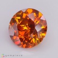Natural Sphalerite 7.99 Carats Fiery Orange Round 12x7 mm Loose Gemstone - Image 3