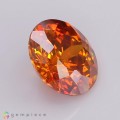 Natural Sphalerite 7.99 Carats Fiery Orange Round 12x7 mm Loose Gemstone - Image 5