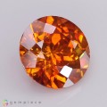 Natural Sphalerite 7.99 Carats Fiery Orange Round 12x7 mm Loose Gemstone - Image 6