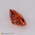 Natural Spessartite garnet 1.96 Carats Fire Orange Heart  8x7 mm Loose Gemstone - Image 4