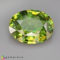 Natural Sphene 5.96 Carats Green Oval 13x10 mm Loose Gemstone - Image 1