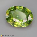 Natural Sphene 5.96 Carats Green Oval 13x10 mm Loose Gemstone - Image 2