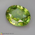Natural Sphene 5.96 Carats Green Oval 13x10 mm Loose Gemstone - Image 3