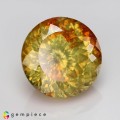 Natural Sphalerite 18.45 Carats Orange Yellow  Round 15x10 mm Loose Gemstone - Image 7