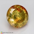 Natural Sphalerite 18.45 Carats Orange Yellow  Round 15x10 mm Loose Gemstone - Image 6