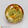 Natural Sphalerite 18.45 Carats Orange Yellow  Round 15x10 mm Loose Gemstone - Image 3