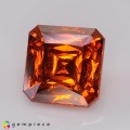 Natural Sphalerite 20.65 Carats Vivid Orange Octagon 15x15 mm Loose Gemstone - Image 7