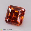 Natural Sphalerite 20.65 Carats Vivid Orange Octagon 15x15 mm Loose Gemstone - Image 4