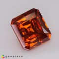 Natural Sphalerite 20.65 Carats Vivid Orange Octagon 15x15 mm Loose Gemstone - Image 6
