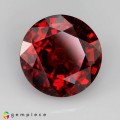 Natural Hessonite garnet 12.87 Carats Vivid Red Round 14x9 mm Loose Gemstone - Image 1