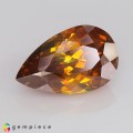 Natural Sphalerite 11.25 Carats Fire Orange Pear 17x11 mm Loose Gemstone - Image 1
