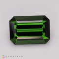 Natural Tourmaline 12.55 Carats Vivid Green Antique Cushion 15x11 mm Loose Gemstone - Image 1