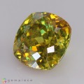 Natural Sphalerite 10.94 Carats Lemon yellow Cushion 12x12 mm Loose Gemstone - Image 3