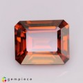 Natural Zircon 5.77 Carats Vivid Orange Emerald Cut 10x8 mm Loose Gemstone - Image 5
