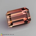 Natural Tourmaline 3.56 Carats Orange Pink Antique Cushion 10x7 mm Loose Gemstone - Image 1