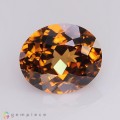 Natural Zircon 6.90 Carats Brownish Orange Oval 12x10 mm Loose Gemstone - Image 7