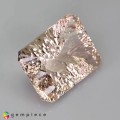 Natural Morganite 10.69 Carats Peach Pink Concave 16x12 mm Loose Gemstone - Image 5