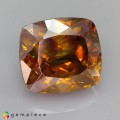Natural Sphalerite 15.25 Carats Multicolor Honey Yellow Cushion 14x13 mm Loose Gemstone - Image 1