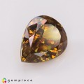 Natural Sphene 6.11 Carats Golden Yellow With Red Sparks Pear 14x10 mm Loose Gemstone - Image 6