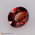 Natural Spessartite garnet 5.04 Carats Coke Red  Oval 12x9 mm Loose Gemstone - Image 3