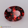 Natural Spessartite garnet 5.04 Carats Coke Red  Oval 12x9 mm Loose Gemstone - Image 1