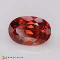 Natural Spessartite garnet 8.67 Carats Orange Red Oval 14x10 mm Loose Gemstone - Image 2