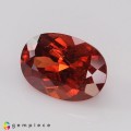 Natural Spessartite garnet 8.67 Carats Orange Red Oval 14x10 mm Loose Gemstone - Image 3