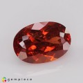 Natural Spessartite garnet 8.67 Carats Orange Red Oval 14x10 mm Loose Gemstone - Image 6
