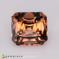 Natural Tourmaline 7.05 Carats Orange Pink Octagon 11x10 mm Loose Gemstone - Image 1