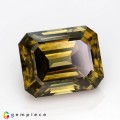 Natural Zircon 9.71 Carats Honey Yellow Emerald 12x9 mm Loose Gemstone - Image 7
