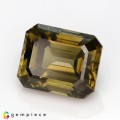 Natural Zircon 9.71 Carats Honey Yellow Emerald 12x9 mm Loose Gemstone - Image 2