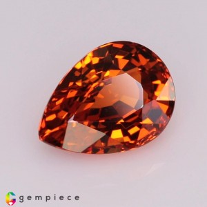 spessartite garnet  3.07cts - 10x7mm