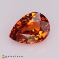 Natural Spessartite garnet 3.07 Carats Mandarin Orange Pear 10x7 mm Loose Gemstone - Image 1