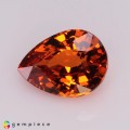 Natural Spessartite garnet 3.07 Carats Mandarin Orange Pear 10x7 mm Loose Gemstone - Image 3