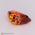Natural Spessartite garnet 3.07 Carats Mandarin Orange Pear 10x7 mm Loose Gemstone - Image 4