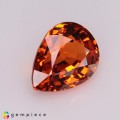 Natural Spessartite garnet 3.07 Carats Mandarin Orange Pear 10x7 mm Loose Gemstone - Image 7