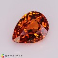 Natural Spessartite garnet 3.07 Carats Mandarin Orange Pear 10x7 mm Loose Gemstone - Image 6