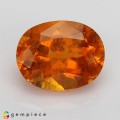 Natural Clinohumite 3.64 Carats Fiery Orange Oval 11x8 mm Loose Gemstone - Image 1