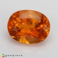 Natural Clinohumite 3.64 Carats Fiery Orange Oval 11x8 mm Loose Gemstone - Image 2